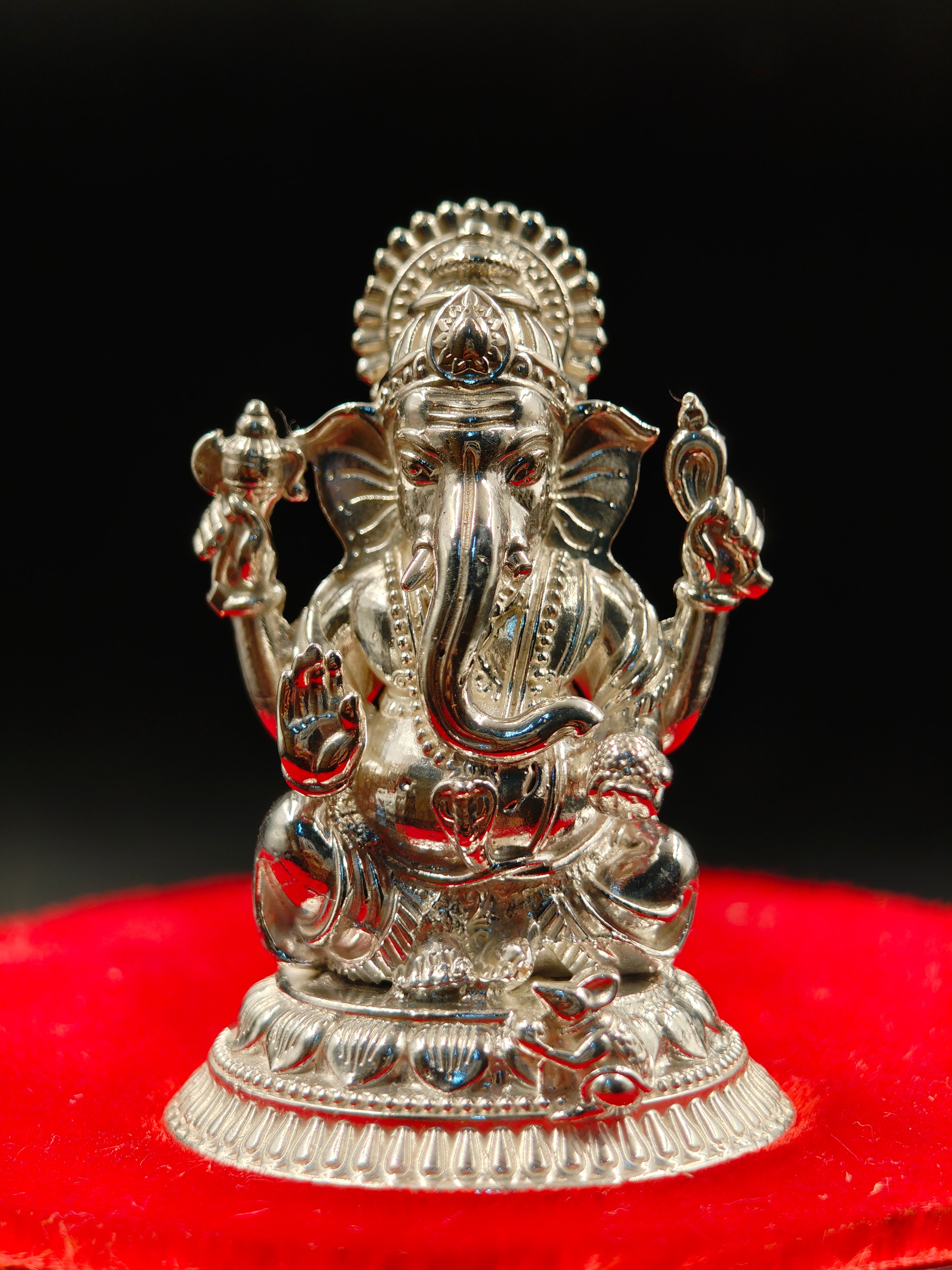 925 Silver Lord Ganesha Idol