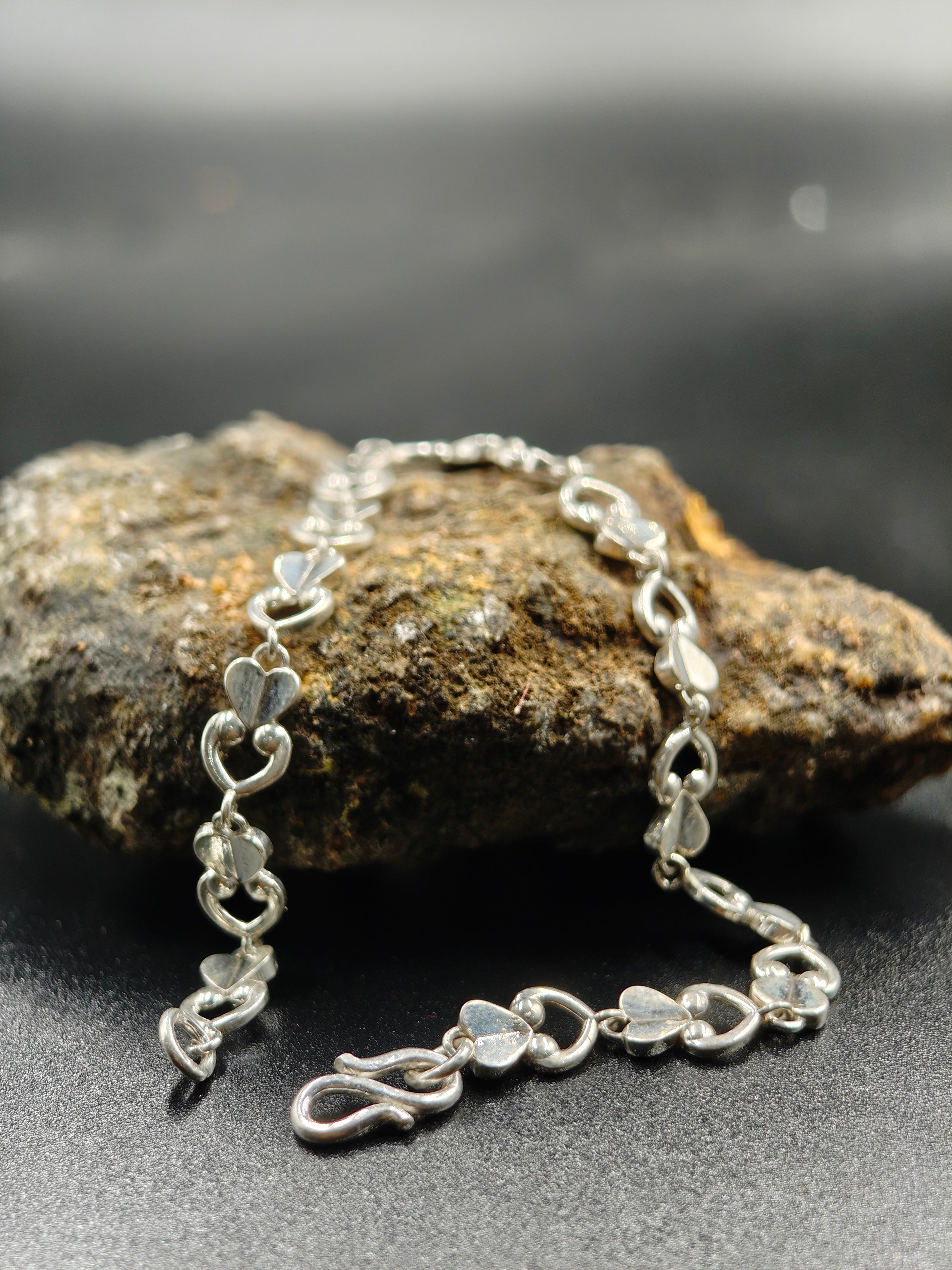 925 Silver Heart Bracelet