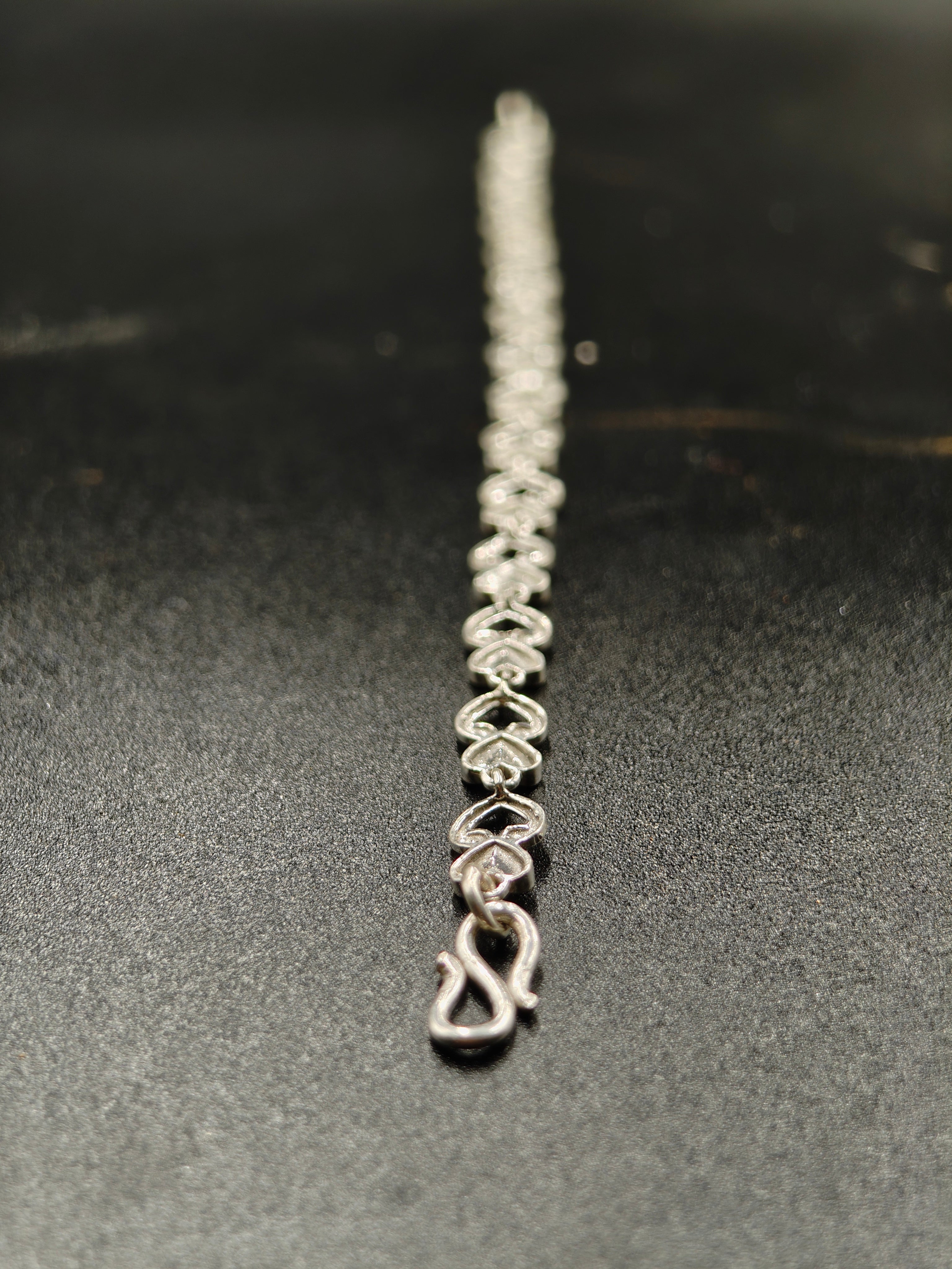 925 Silver Heart Bracelet