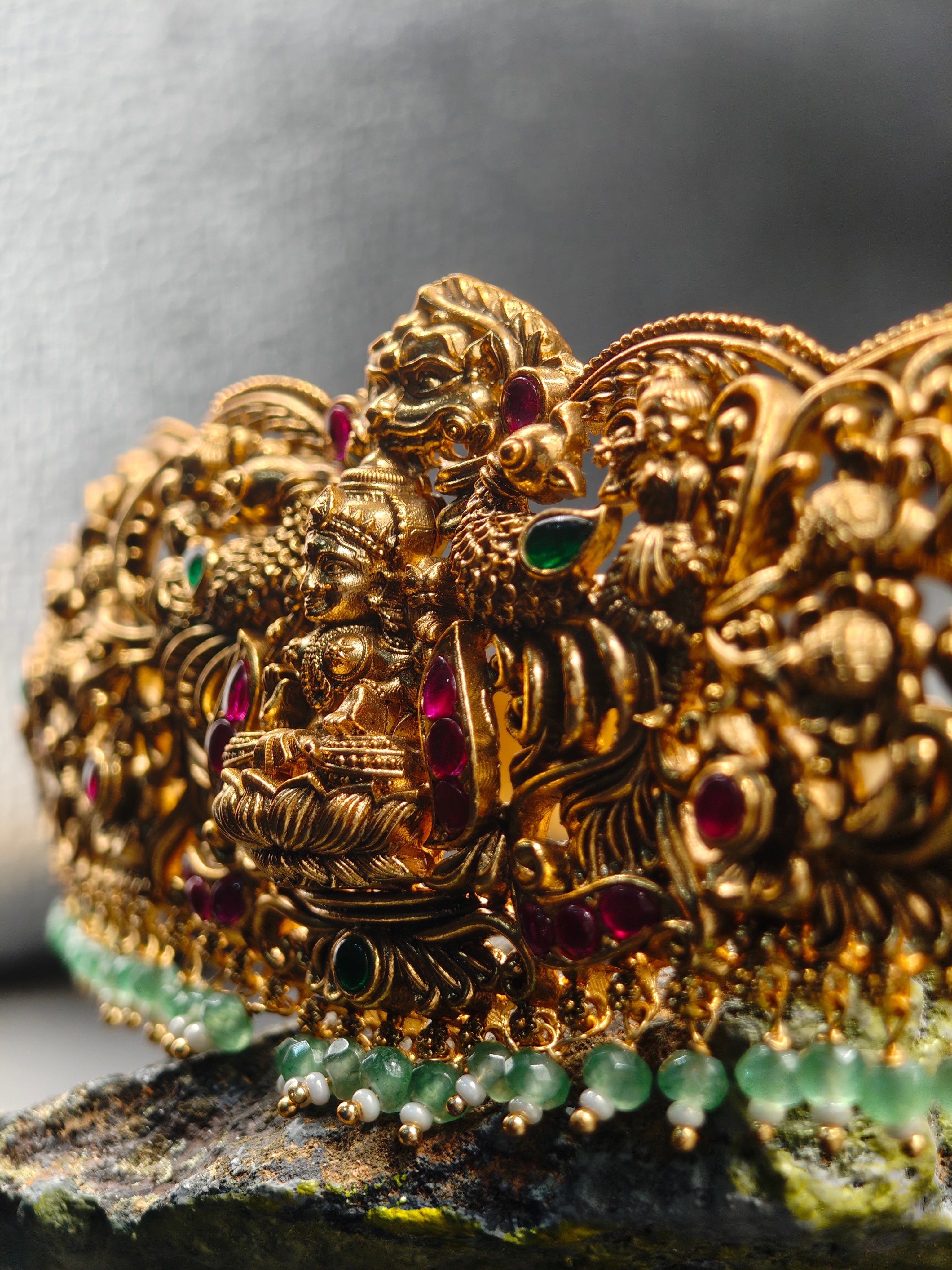 Gold Plated  Goddess Lakshmi Waist Belt