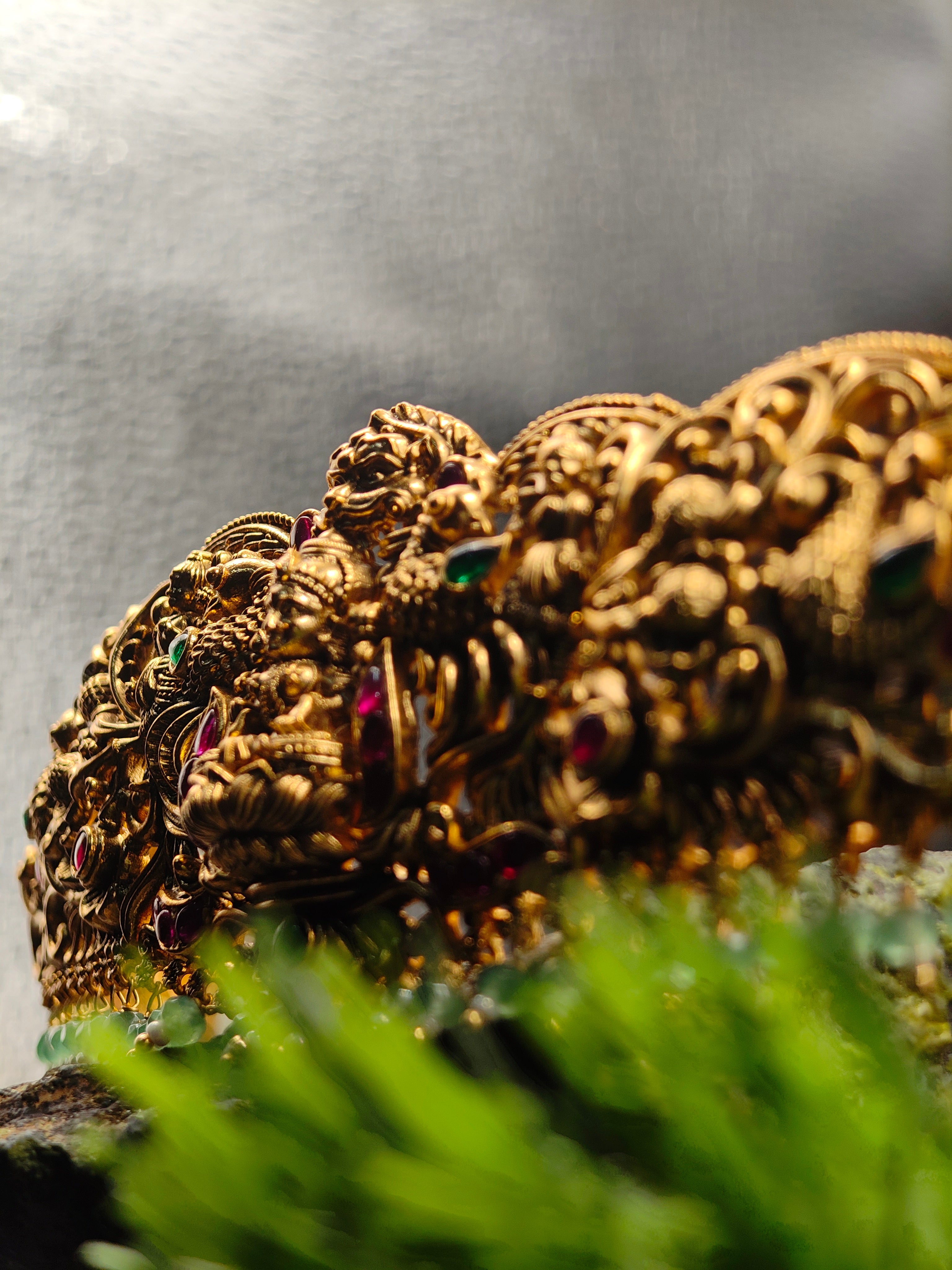 Gold Plated  Goddess Lakshmi Waist Belt